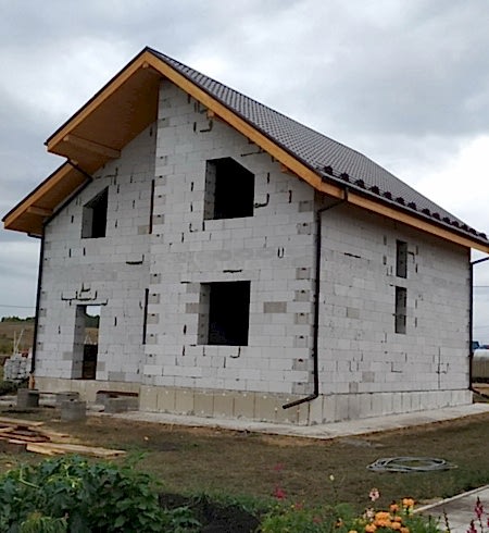 Цены на коробку дома из газобетона