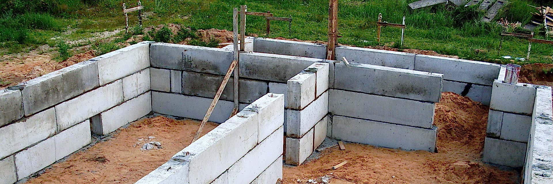 Фундамент из блоков ФБС - ТПК Астана